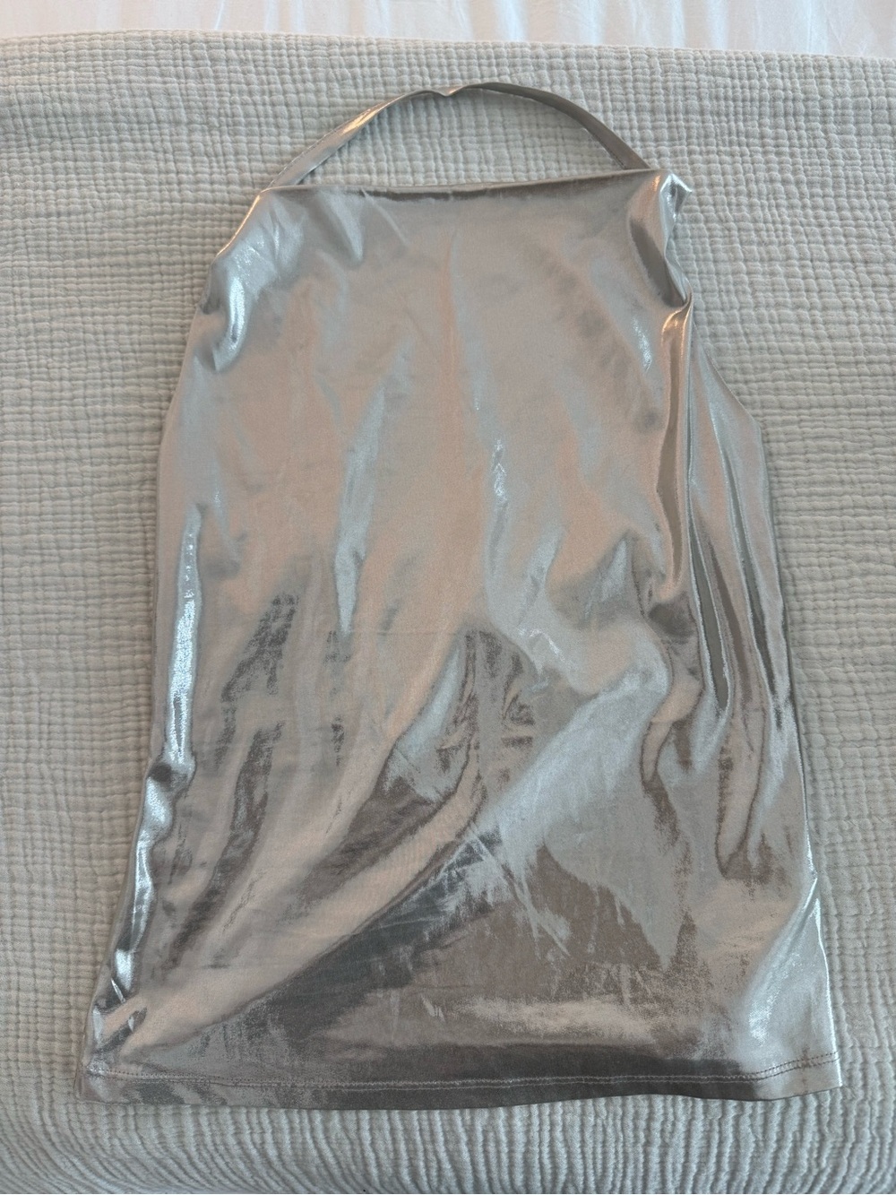 Anthropologie Women's Silver metallic tank top